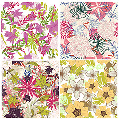 Image showing seamless floral pattern