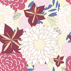 Image showing seamless floral pattern