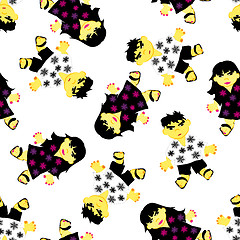 Image showing greeting seamless pattern