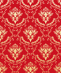 Image showing seamless damask pattern