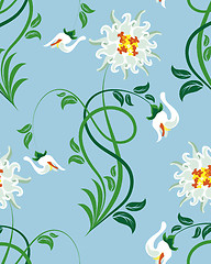 Image showing seamless floral pattern