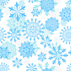 Image showing seamless snowflakes background