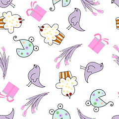 Image showing greeting seamless pattern