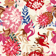 Image showing seamless floral pattern