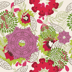 Image showing seamless floral pattern