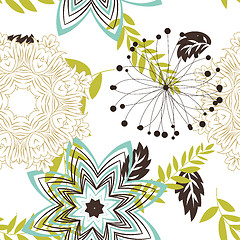 Image showing seamless floral pattern