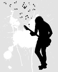 Image showing rock guitarist