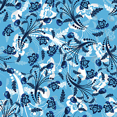 Image showing seamless floral pattern