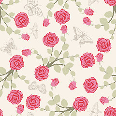 Image showing seamless floral pattern