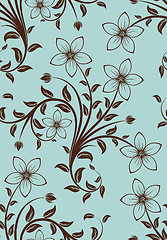 Image showing seamless floral pattern