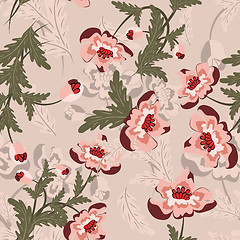 Image showing seamless floral pattern