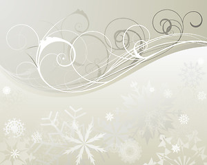 Image showing winter frame background