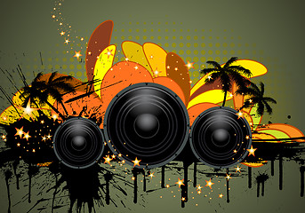 Image showing Musical grunge background