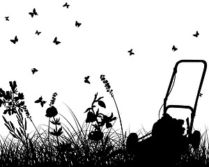 Image showing meadow silhouettes