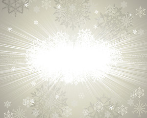 Image showing winter frame background
