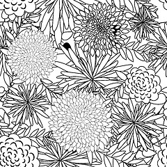 Image showing seamless floral pattern