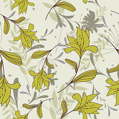 Image showing seamless floral pattern