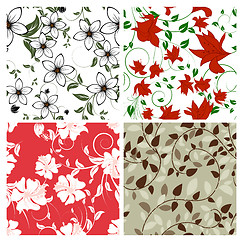 Image showing seamless floral pattern