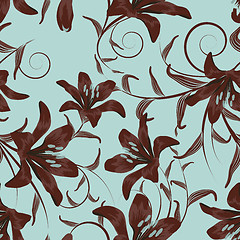 Image showing seamless floral pattern