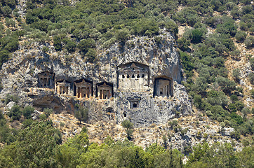 Image showing Lykian Rock Tombs