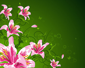 Image showing floral background