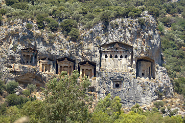 Image showing Lykian Rock Tombs