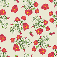 Image showing seamless floral pattern