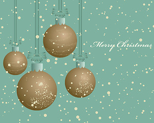 Image showing retro christmas card