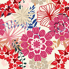 Image showing seamless floral pattern