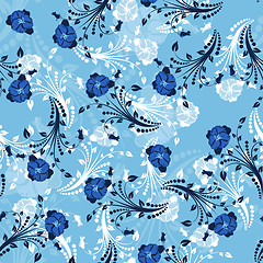 Image showing seamless floral pattern