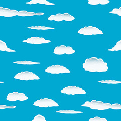 Image showing seamless cloud background