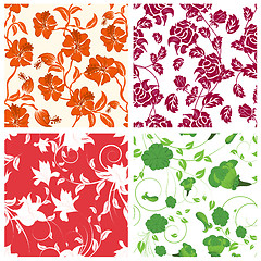 Image showing seamless floral pattern