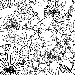 Image showing seamless floral pattern