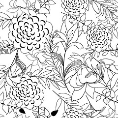 Image showing seamless floral pattern