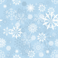 Image showing seamless snowflakes background