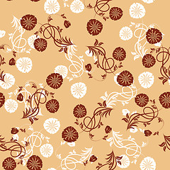 Image showing seamless floral pattern