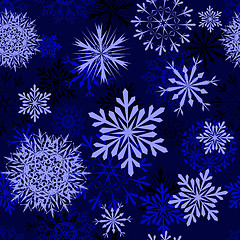 Image showing seamless snowflakes background