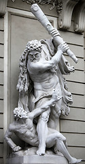 Image showing Statue of Hercules and Busiris