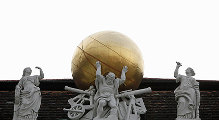 Image showing Atlas, supporting the celestial globe