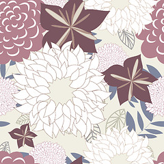 Image showing seamless floral pattern