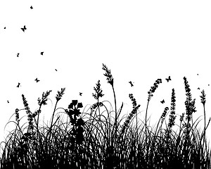 Image showing meadow silhouettes