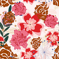 Image showing seamless floral pattern