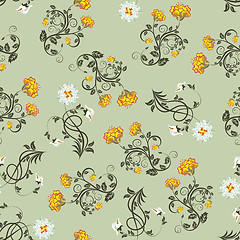 Image showing seamless floral pattern