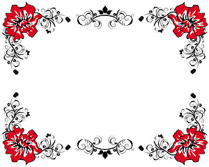 Image showing floral frame