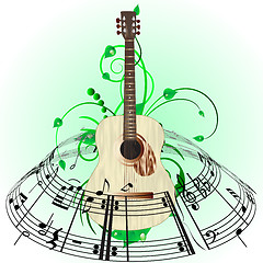 Image showing Musical grunge background