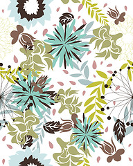 Image showing seamless floral pattern