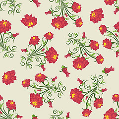 Image showing seamless floral pattern