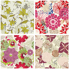 Image showing seamless floral pattern