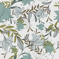 Image showing seamless floral pattern