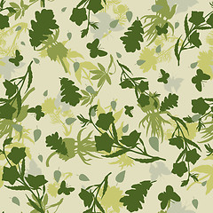 Image showing seamless floral pattern